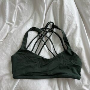 Lululemon free to be wild olive green sports bra